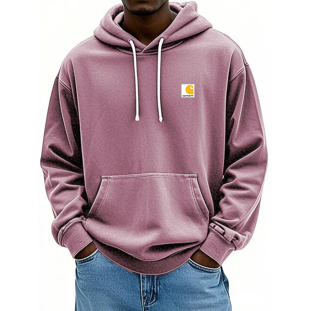 Men's Retro Washed Distressed Hoodie