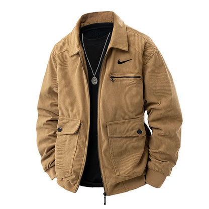 Men's New Retro Casual Corduroy Jacket