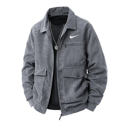 Men's New Retro Casual Corduroy Jacket