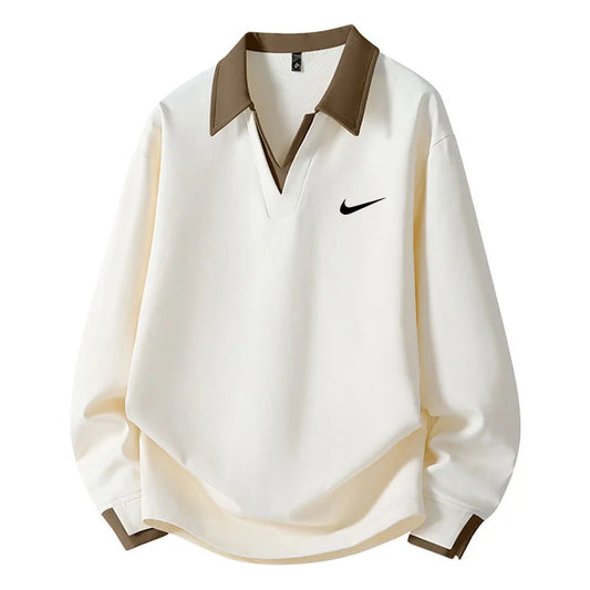 Men's Contrast Collar Sweatshirt