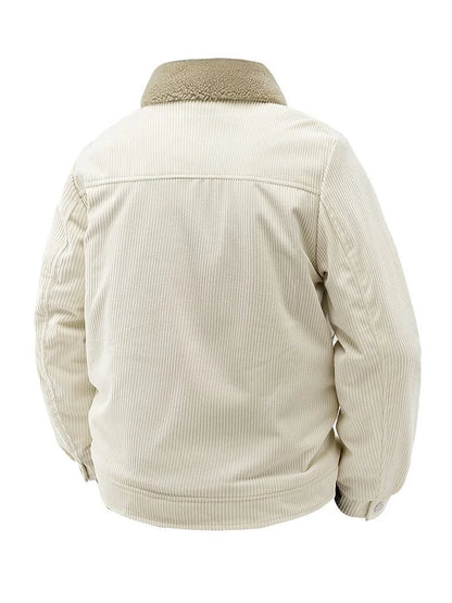 Men's Fashionable Velvet Corduroy Lapel Button Jacket