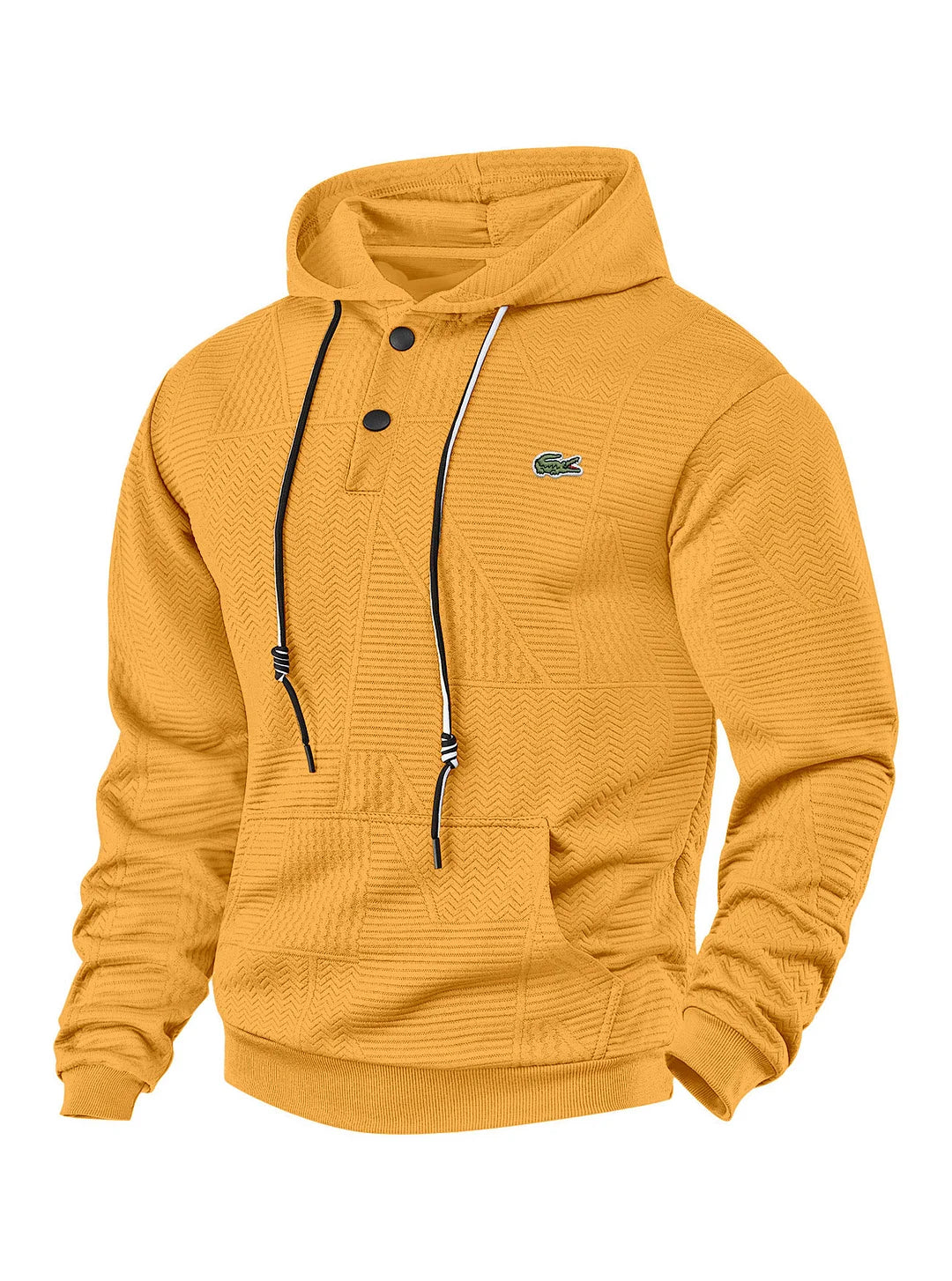 Men's Textured Hooded Sweatshirt