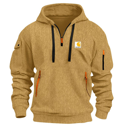 Men's Casual Zipper And Multi Pocket Sweatshirt