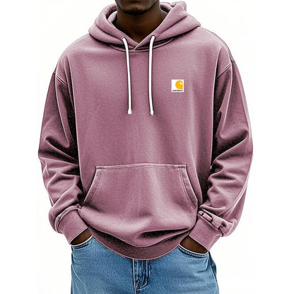 Men's Retro Washed Distressed Hoodie