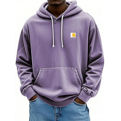 Men's Retro Washed Distressed Hoodie