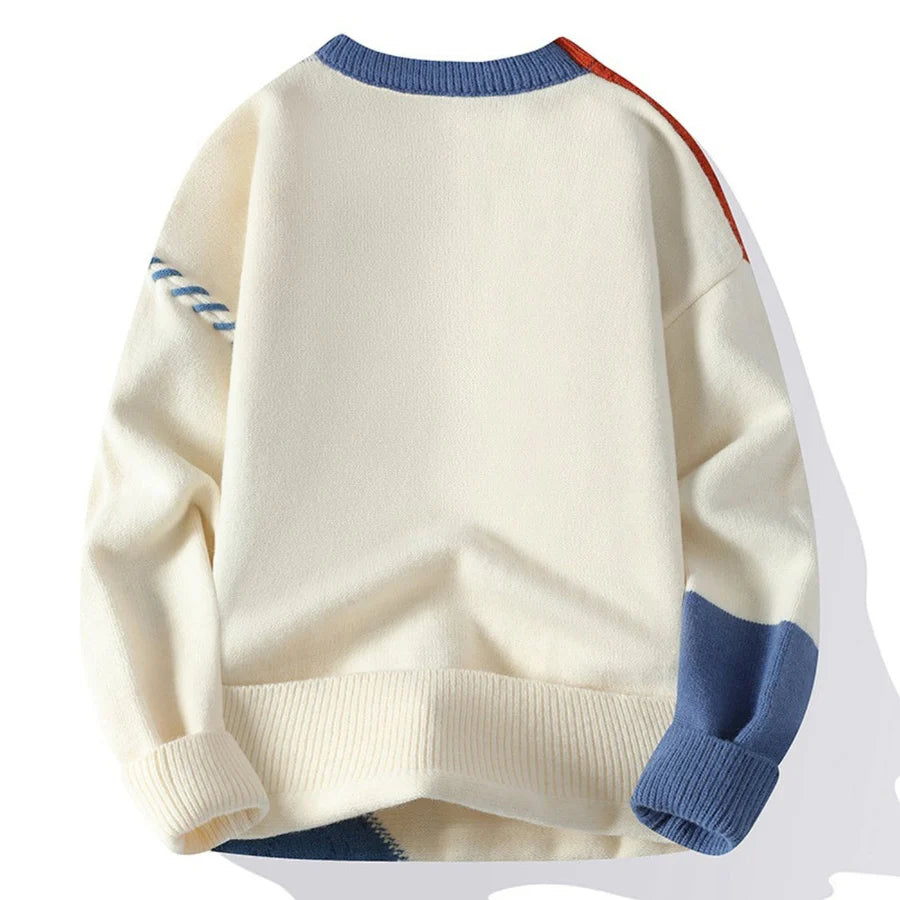 Casual Patchwork Sweater