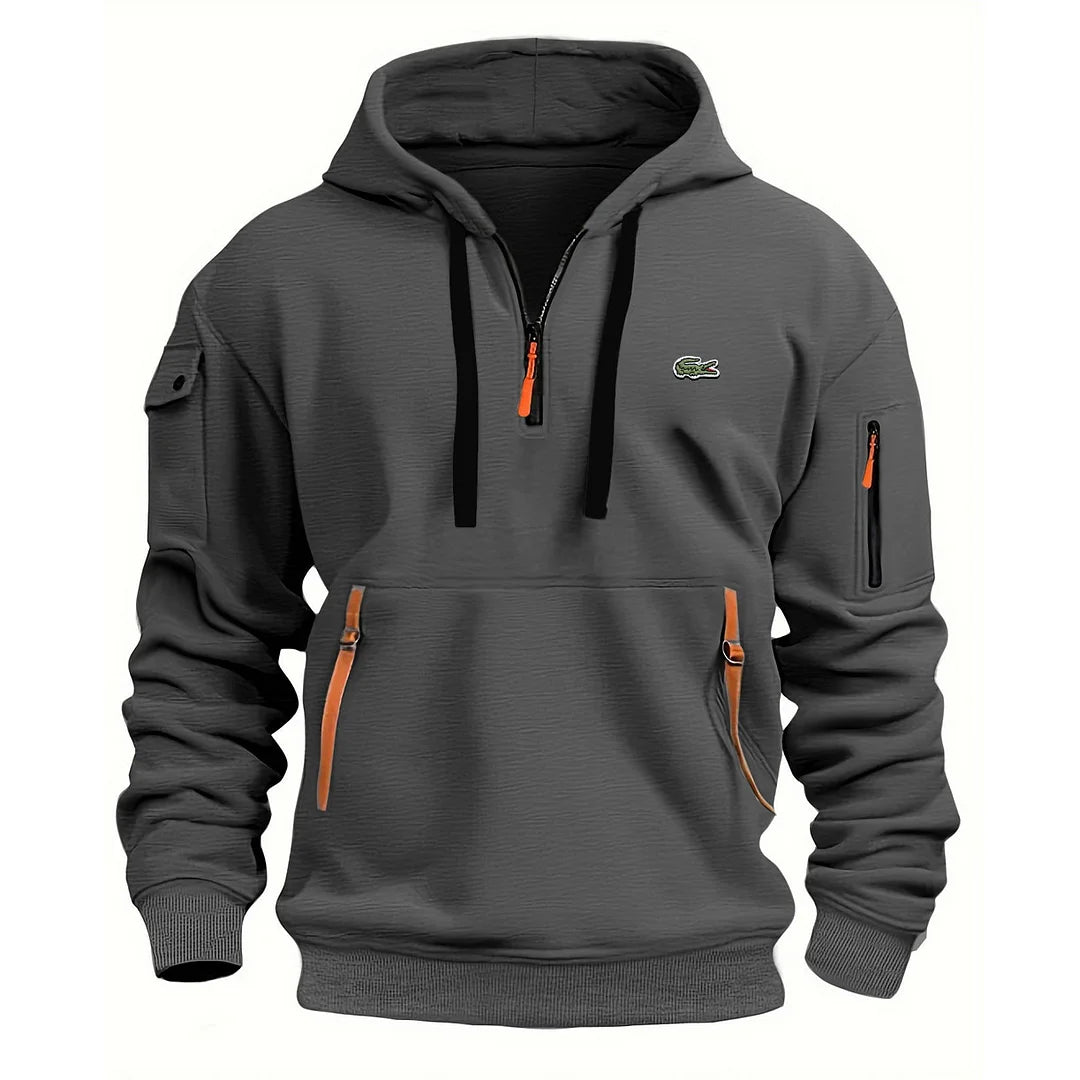 Men's Casual Multi-Pocket Hoodie