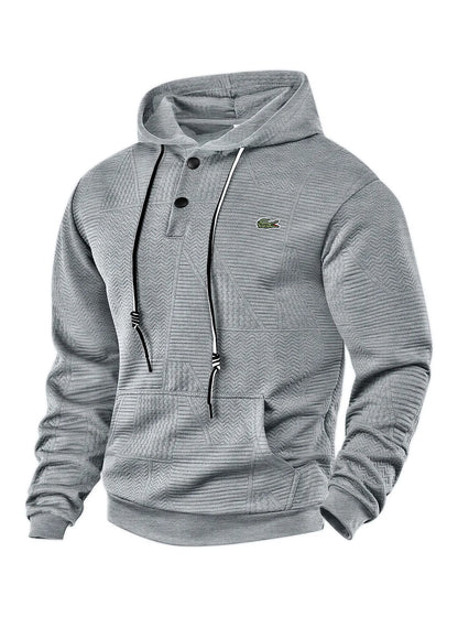Men's Textured Hooded Sweatshirt