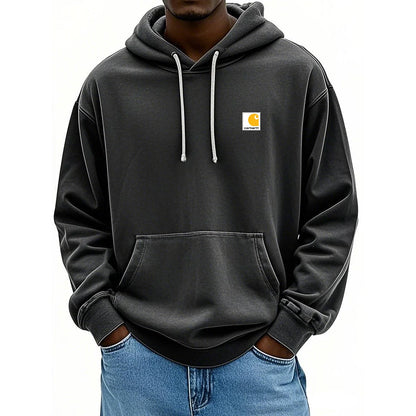 Men's Retro Washed Distressed Hoodie