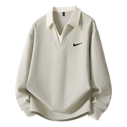 Men's Contrast Collar Sweatshirt