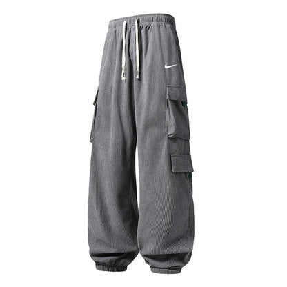Men's Casual Loose Straight-Leg Trousers