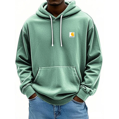Men's Retro Washed Distressed Hoodie