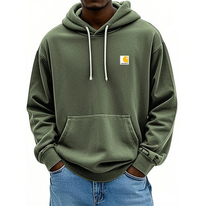 Men's Retro Washed Distressed Hoodie
